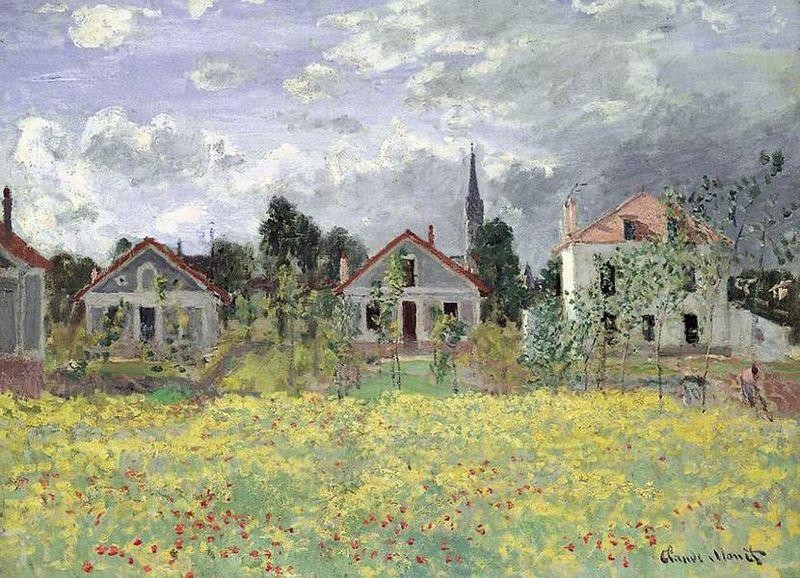 Claude Monet Maisons d'Argenteuil oil painting picture